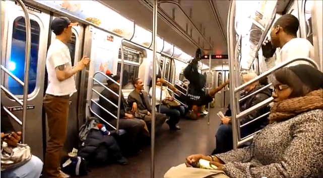 NYC Subway Breakdancing