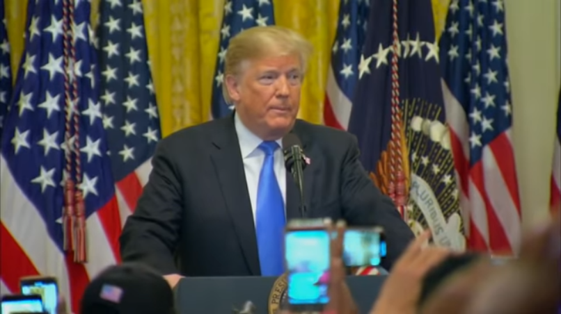 President Trump speaks at The White House for the 1st Ever Young Black Leadership Summit